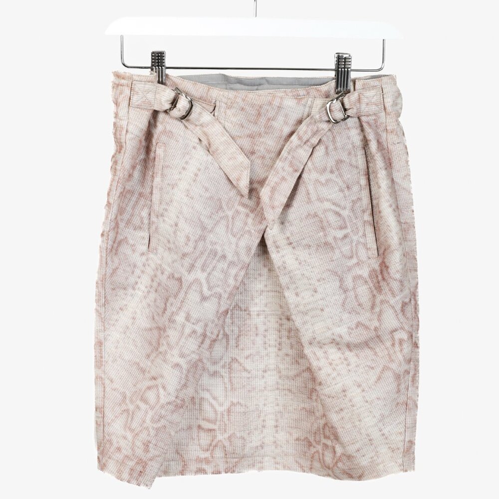 Emporio Armani Mauve Snake Print Skirt